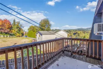 Private Deck off Kitchen