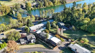 Next to Cowlitz River