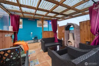 Covered patio