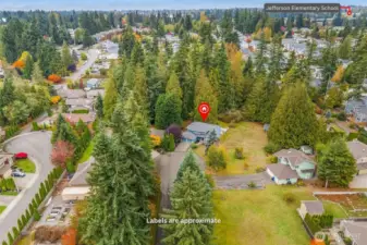 only 3 homes in the Cul de sac.