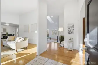 Beautiful foyer that makes a lovely first impression.