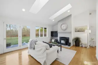 Stay cozy with an energy-efficient pellet stove designed to heat the whole home.