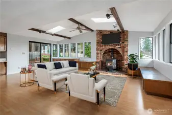 Virtually Staged Great room