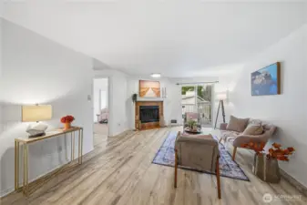 Spacious and inviting living area.