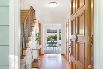 Entry on the main level