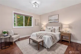 Bedroom 3 (currently used as an art studio) Virtually Staged