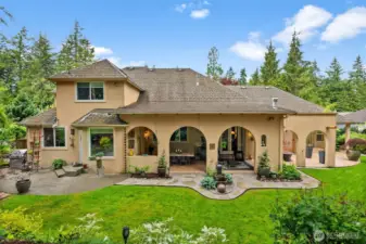 Incredible entertaining space in an outdoor living room