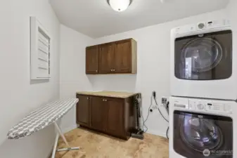 Upstairs laundry room