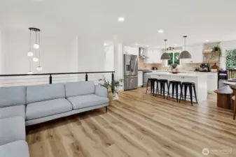 Open-concept layout connects living and kitchen area for easy entertaining!