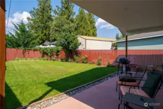 Covered back patio