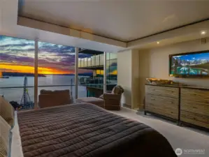 Imagine waking up to this view everyday in this king-sized primary suite