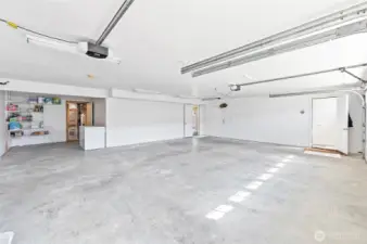 Garage under main house with second living space attached