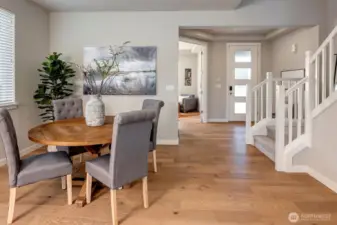 Dining area for hosting brunch, dinners or game night.