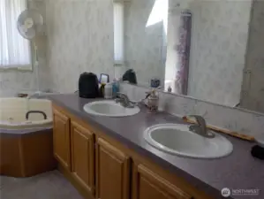 PRIMARY BATH TUB & SEP SHOWER