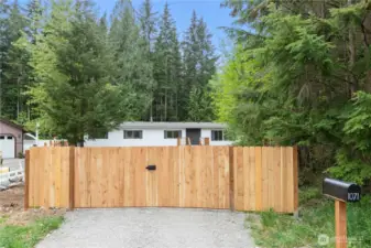 Private gated entrance