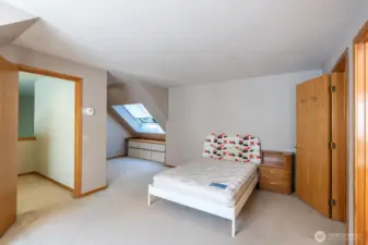 Private master suite with retreat and 5 piece bath