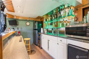 Ice maker, Wine fridge, set up for beer keg