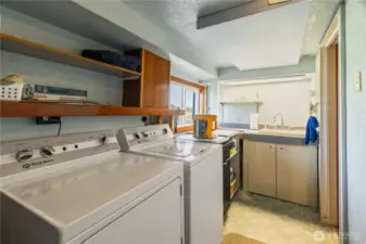 Laundry room has double W/D hookups