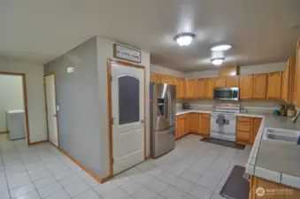 Several views of the kitchen and pantry.