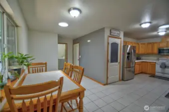 Dining area off kitchen.