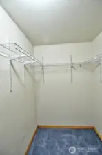 Primary closet.
