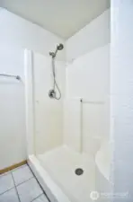 Primary shower.