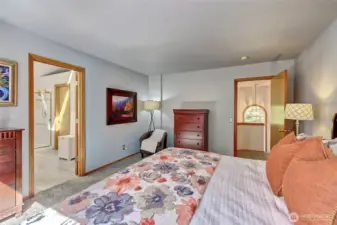 Spacious primary bedroom.