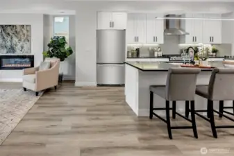 Open living space with lots of natural light