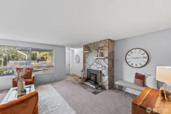 Family Room, view from dining room