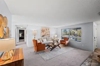 Family room, View from next to fireplace