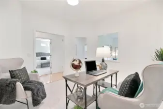 Den/office/media room just off main living area