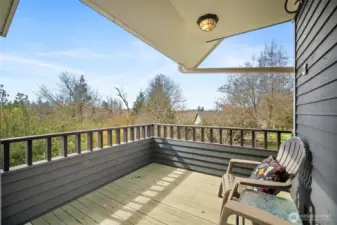 Deck off living space