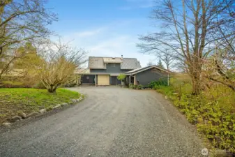 Driveway to main home