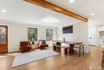 Light-filled, open and spacious dining area.