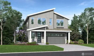 Plans & elevations are artist renderings only; may not accurately represent the actual condition of a home as constructed.  May contain options, colors, or features which are not standard.