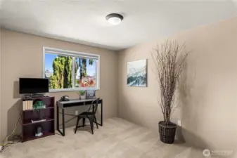 Upper level third bedroom and/or office.
