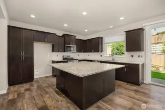 Kitchen with Huge Center Island