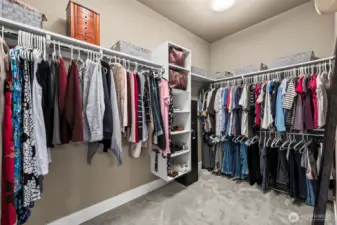 Walk-in closet will store all your clothes!