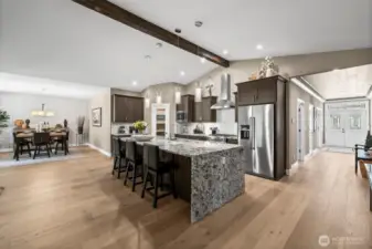Beamed ceilings add charm