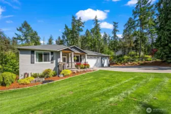 All the special touches that one would want - including cedar soffits and stone-based pillars.
