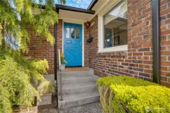 With a newly painted front door, this home will warmly welcome your guests with a cheerful first impression.