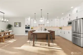 An Abundance of Cabinetry in this Spacious Kitchen. Plus a Large Walk-in Pantry for your Costco Trips.