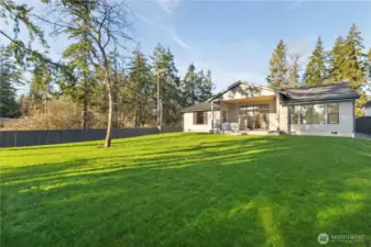This Large fully fenced rear yard will give you years of enjoyment!