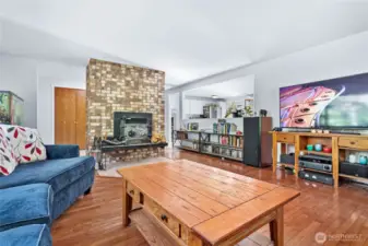 Opens to the kitchen