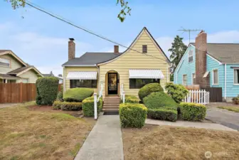 The front view shows charming curb appeal.