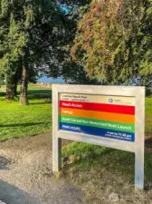 Explore the beautiful  shoreline of Lowman Beach Park. The parks offers a lawn space for gathering, swings, and a great locationto take in sunsets with a view of the Olympics. Also, a great place for launching hand carry recreational boats