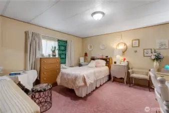 Spacious primary bedroom