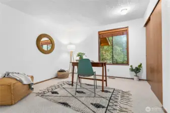 3rd bedroom with new carpet and fresh paint.