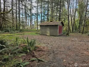 Extra storage building for the BBQ equipment, lawn mowers and gardening tools.