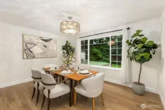 Formal Dining with brand new flooring